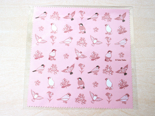 Java Sparrow Lens Cloth Microfiber Cloth Pink