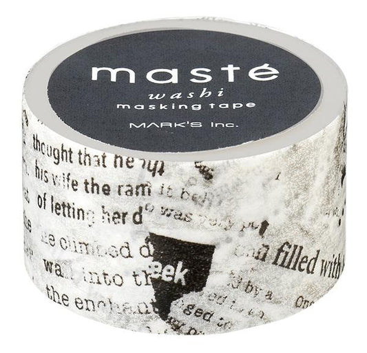 Newspaper Japanese Washi Tape Masking Tape Deco Tape - Boutique SWEET BIRDIE
