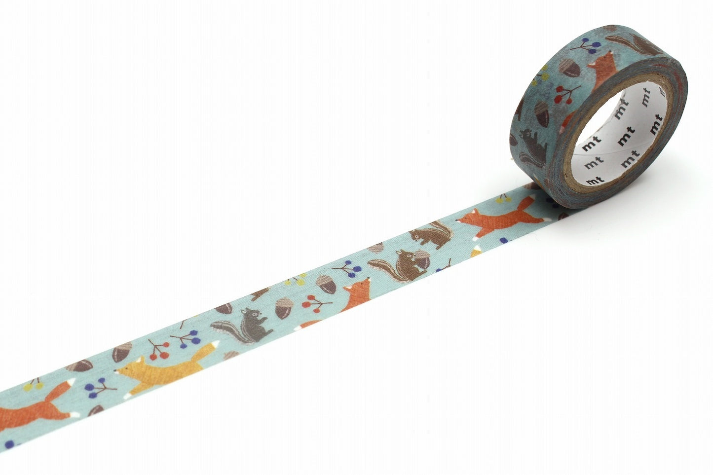 mt ex Embroidery Fox & Squirrel  Japanese Washi Tape Masking Tape