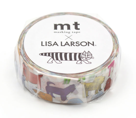 mt Lisa Larson Colorful Dog Japanese Washi Tape