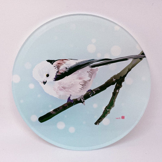 Long-tailed Tit Acrylic Coaster