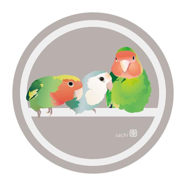 Lovebird Acrylic Coaster
