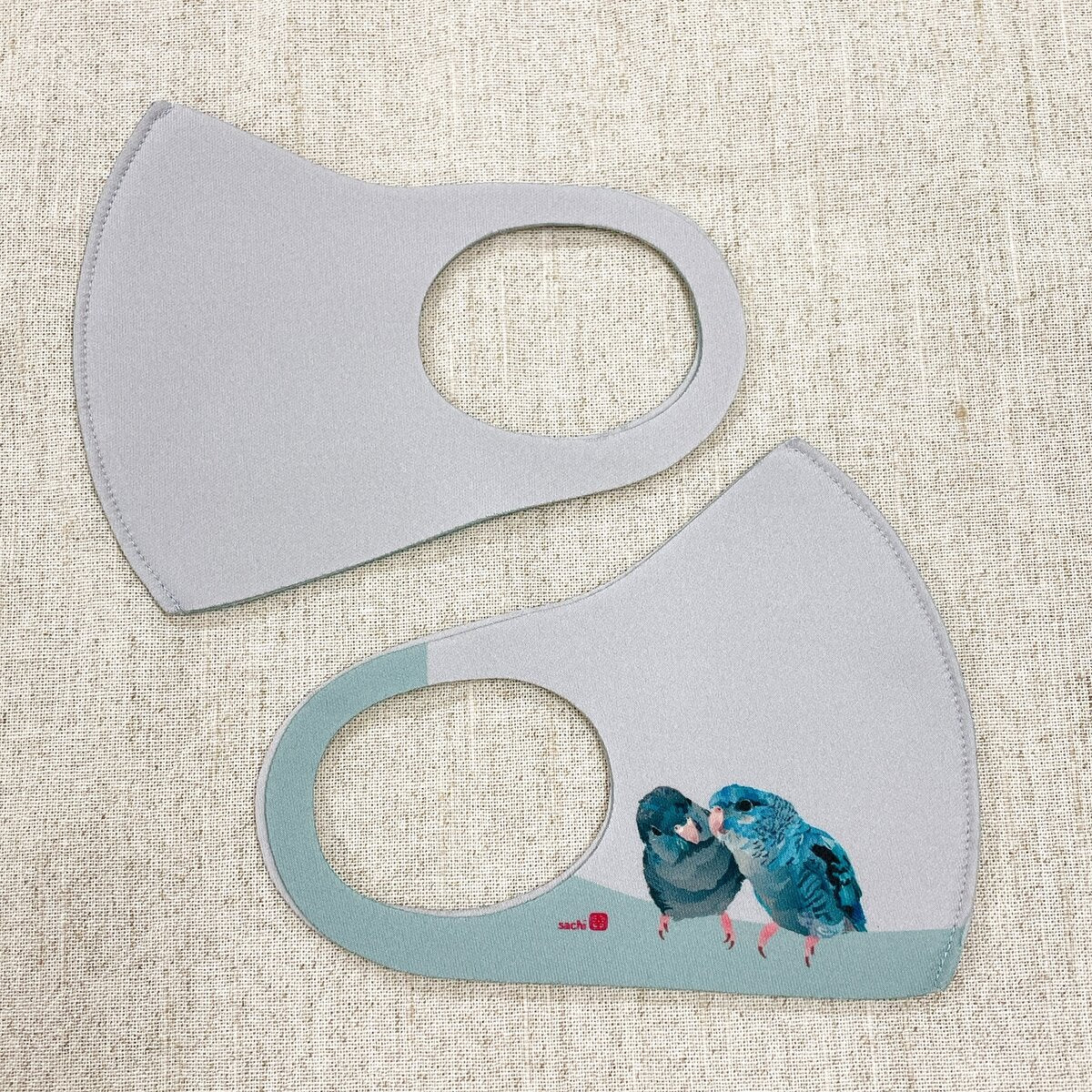 Barred Parakeet Reusable Face Mask Medium Size for Women & Children