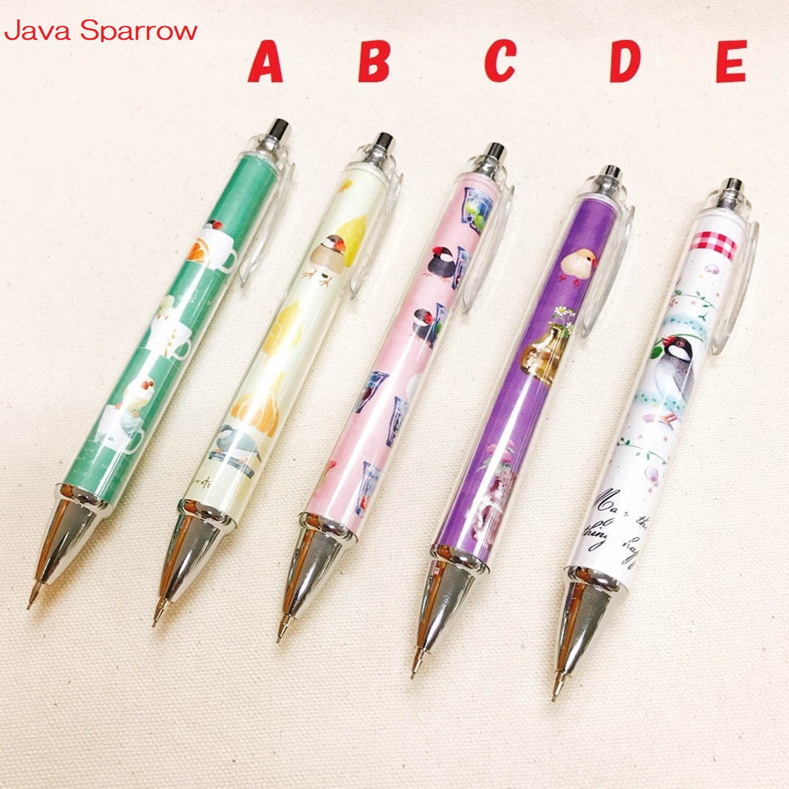 Java Pen Pencil Java Sparrow Mechanical Pencil - Sweet Birdie Boutique, Gift Shop for ...