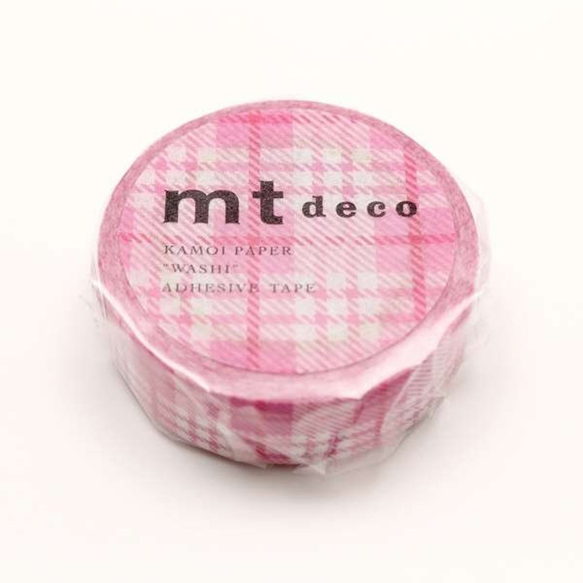 mt ex Check Light Pink Japanese Washi Tape Masking Tape - Boutique SWEET BIRDIE