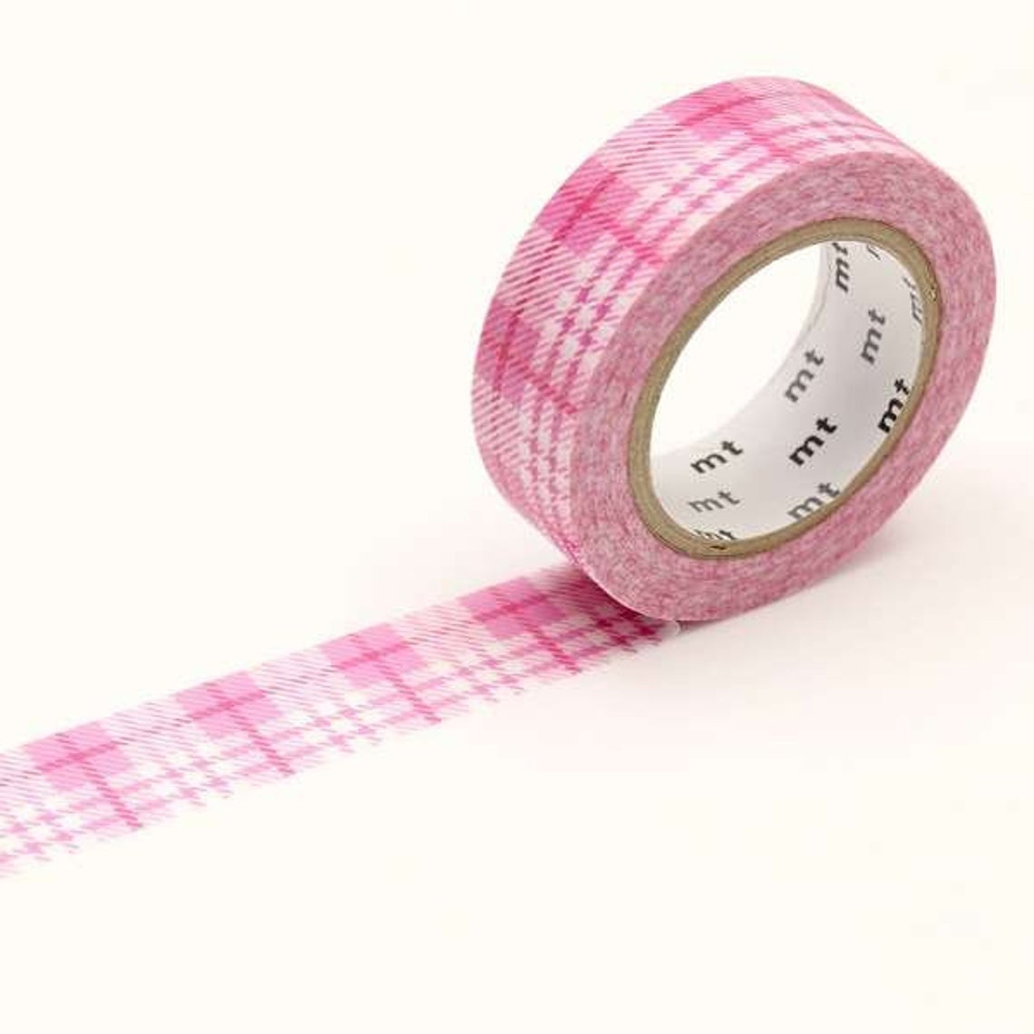 mt ex Check Light Pink Japanese Washi Tape Masking Tape - Boutique SWEET BIRDIE