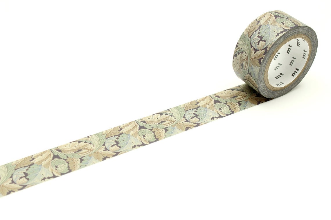 William Morris Acanthus Japanese Washi Tape Masking Tape - Boutique SWEET BIRDIE