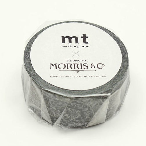 William Morris Pure Honeysuckle & Tullip Black ink MTWILL18 - Boutique SWEET BIRDIE