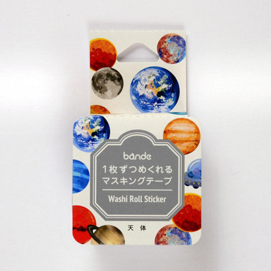 Planet Japanese Washi Roll Stickers