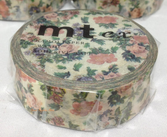 mt ex Floret Botanical Art Japanese Washi Tape MTEX1P103 - Boutique SWEET BIRDIE