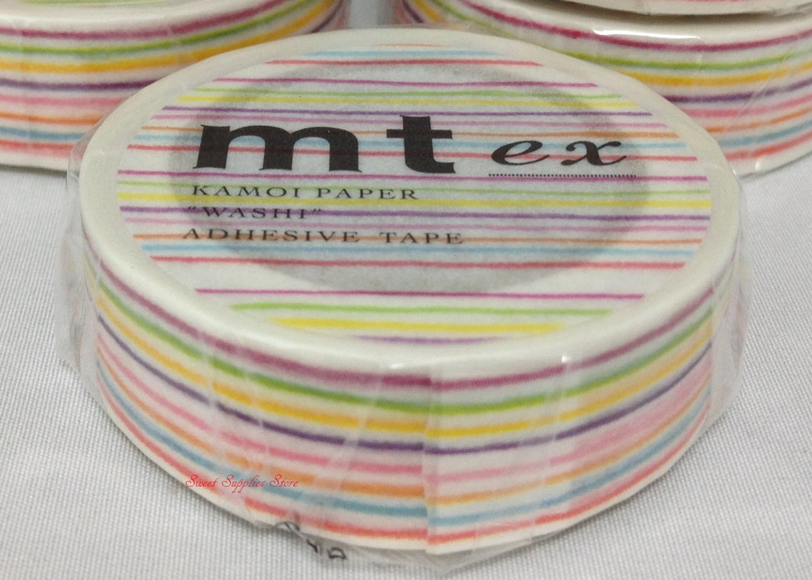 mt ex Colored Pencil Border Japanese Washi Tape MTEX1P78 - Boutique SWEET BIRDIE