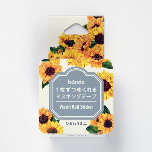 BANDE Sunflower Japanese Washi Roll Stickers