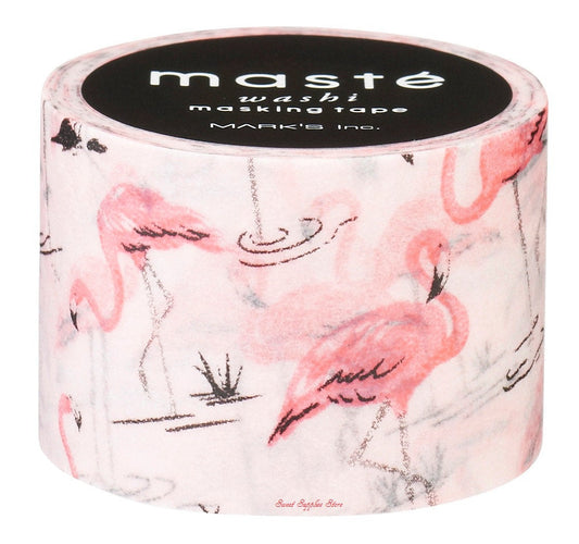 Flamingo Maste Japanese Washi Tape Masking Tape  (MST-MKT57-A) - Boutique SWEET BIRDIE
