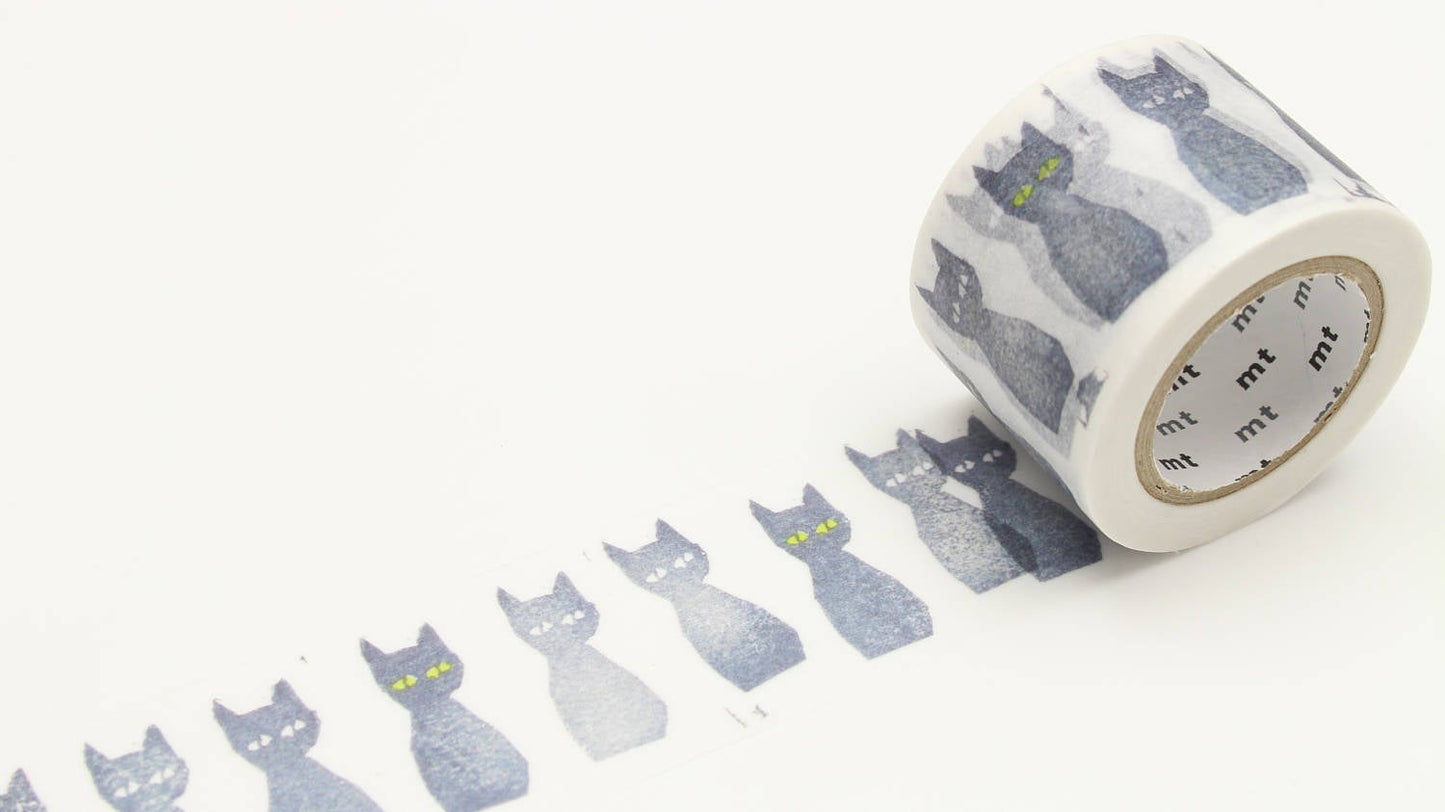 mt Mina Perhonen Black Cat Blue Cat Japanese Washi Tape