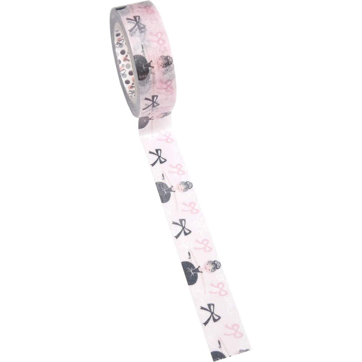 Ballet Ballerina Washi Tape Masking Tape Black & Pink Ballet　 - Boutique SWEET BIRDIE