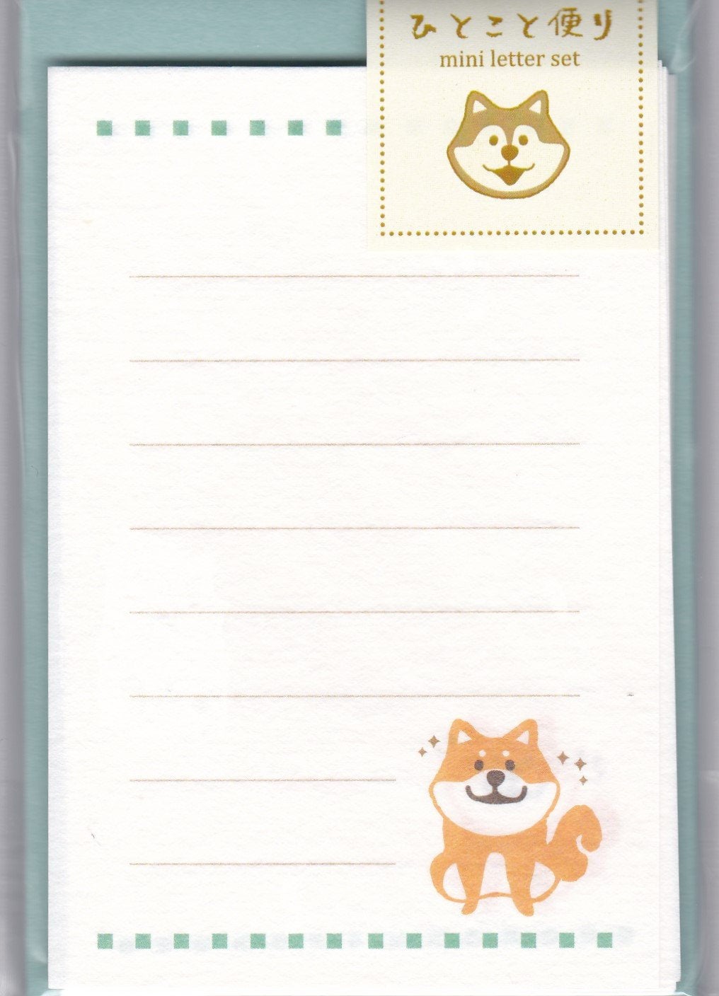 Shiba Inu Dog Mini Letter Set with Stickers (LS00522) - Boutique SWEET BIRDIE