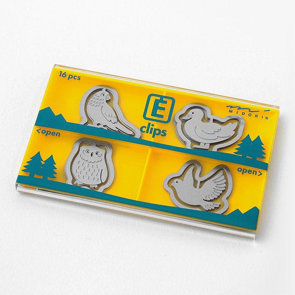 Sets of 16 Bird Paper Clips Conure Duck Owl Dove 43359006 - Boutique SWEET BIRDIE