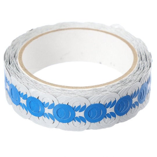 Lace Deco Tape Circle Blue Pavilio Standard Size - Boutique SWEET BIRDIE