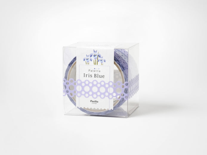 Sets of 3 Lace Deco Tape Pavilio Palette Flower Iris Blue Standard Size - Boutique SWEET BIRDIE