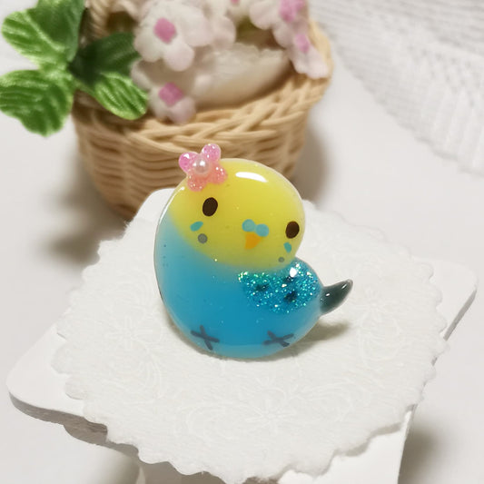 Budgie Pin Brooch