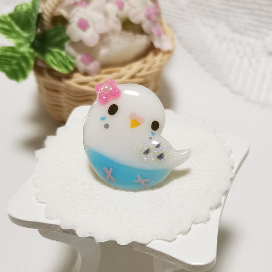Budgie Pin Brooch