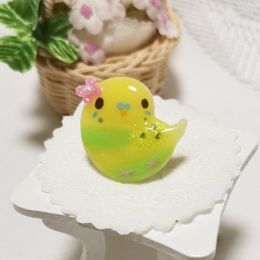 Budgie Pin Brooch